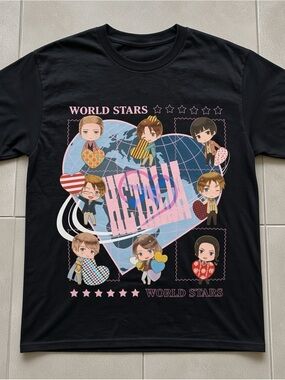 Hetalia World Stars Chibi Character T-shirt